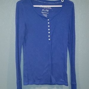 Royal blue with shimmer long sleeve